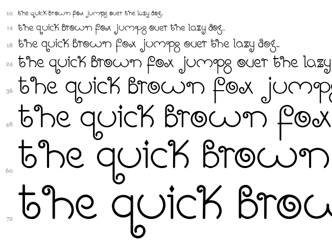 Bright Like A Diamond font waterfall